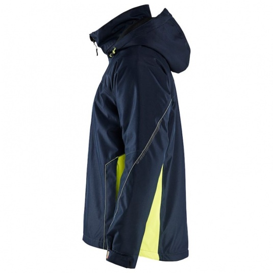 Blakader Waterproof Jacket Navy Yellow Workwear